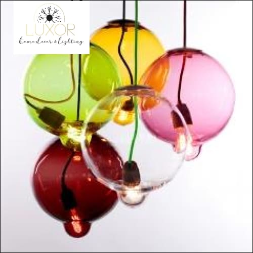 pendant lighting Lizandra Colorful Glass Pendant - Luxor Home Decor & Lighting
