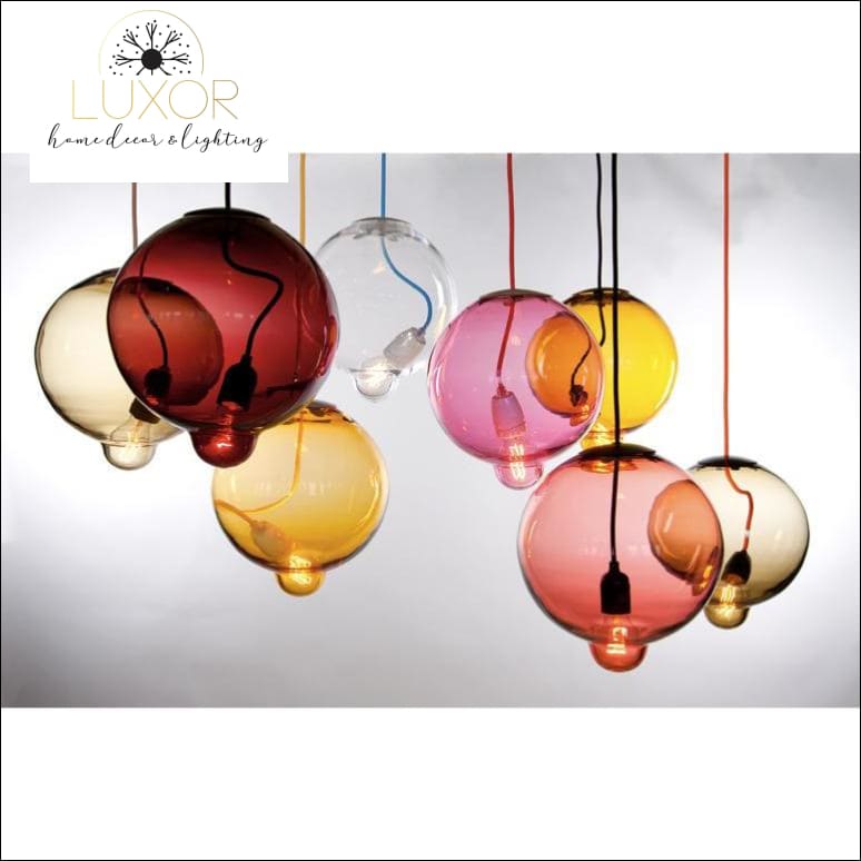 pendant lighting Lizandra Colorful Glass Pendant - Luxor Home Decor & Lighting