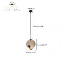 pendant lighting Lizandra Colorful Glass Pendant - Luxor Home Decor & Lighting