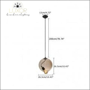 pendant lighting Lizandra Colorful Glass Pendant - Luxor Home Decor & Lighting