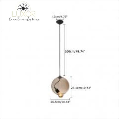 pendant lighting Lizandra Colorful Glass Pendant - Luxor Home Decor & Lighting