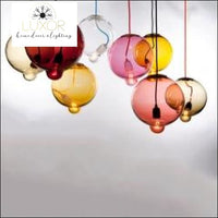 pendant lighting Lizandra Colorful Glass Pendant - Luxor Home Decor & Lighting