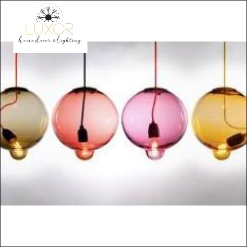 pendant lighting Lizandra Colorful Glass Pendant - Luxor Home Decor & Lighting