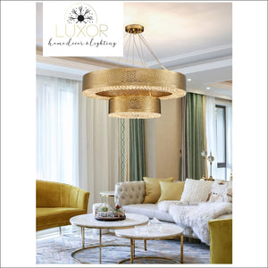 chandeliers Lombady Gold Crystal Chandelier - Luxor Home Decor & Lighting