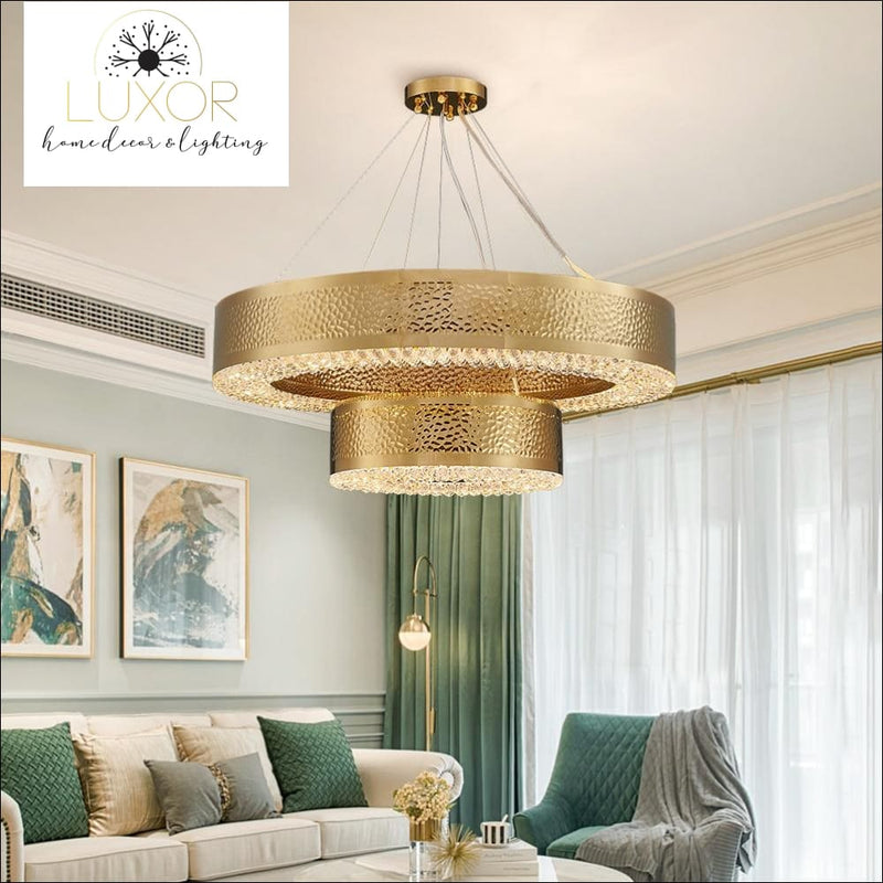 chandeliers Lombady Gold Crystal Chandelier - Luxor Home Decor & Lighting