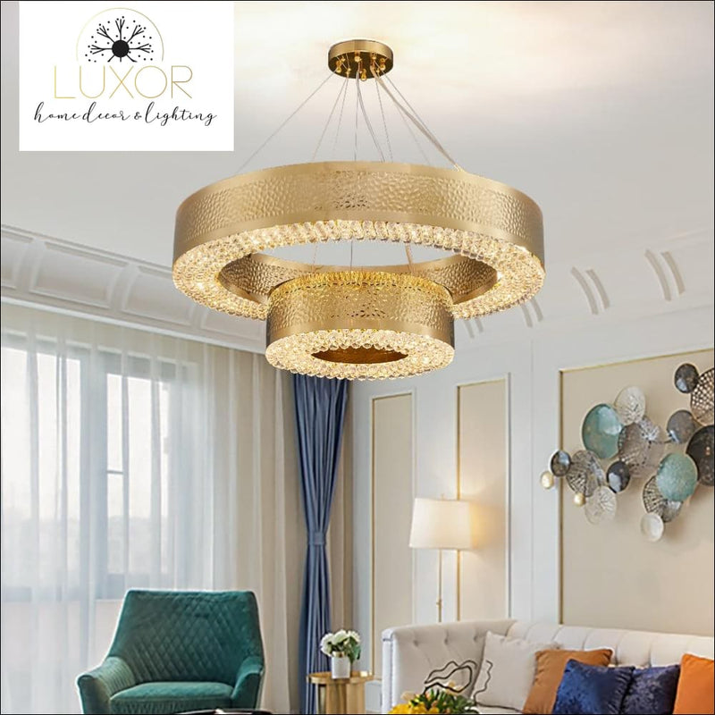 chandeliers Lombady Gold Crystal Chandelier - Luxor Home Decor & Lighting