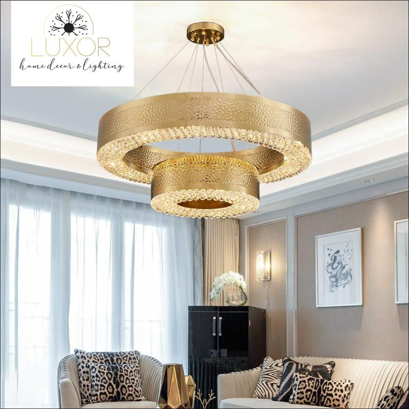 chandeliers Lombady Gold Crystal Chandelier - Luxor Home Decor & Lighting