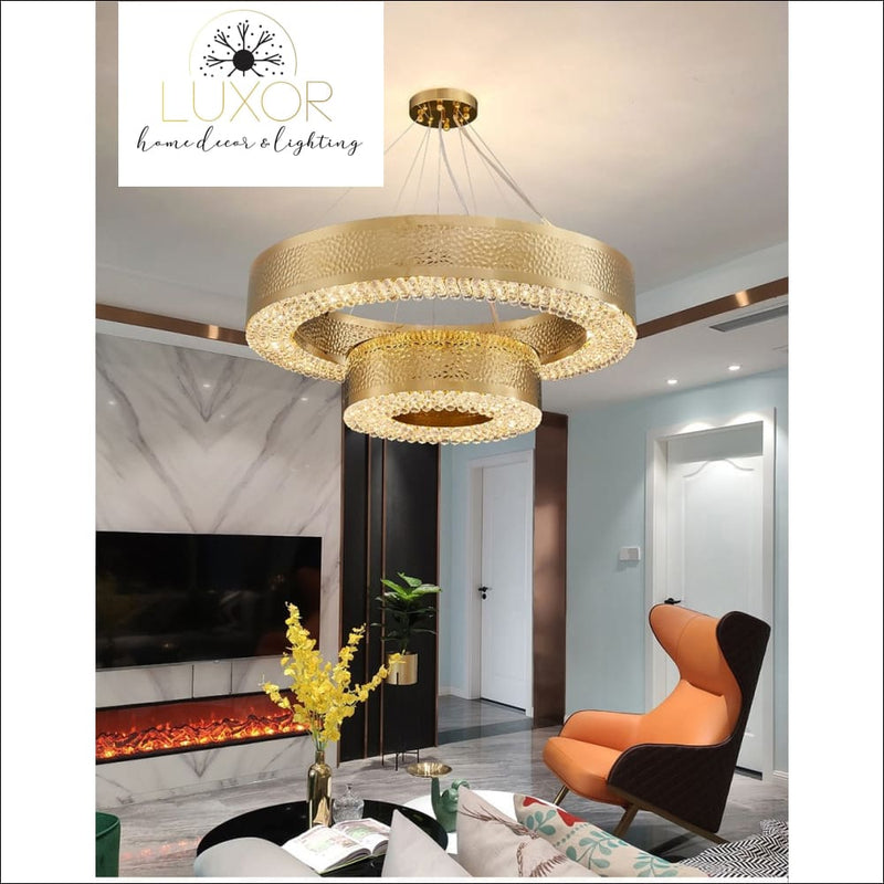 chandeliers Lombady Gold Crystal Chandelier - Luxor Home Decor & Lighting