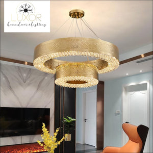 chandeliers Lombady Gold Crystal Chandelier - Luxor Home Decor & Lighting