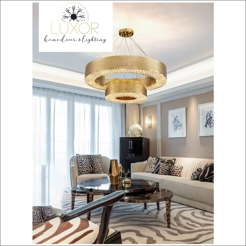 chandeliers Lombady Gold Crystal Chandelier - Luxor Home Decor & Lighting