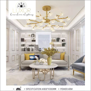 Chandeliers Lotus Crystal Chandelier - Luxor Home Decor & Lighting