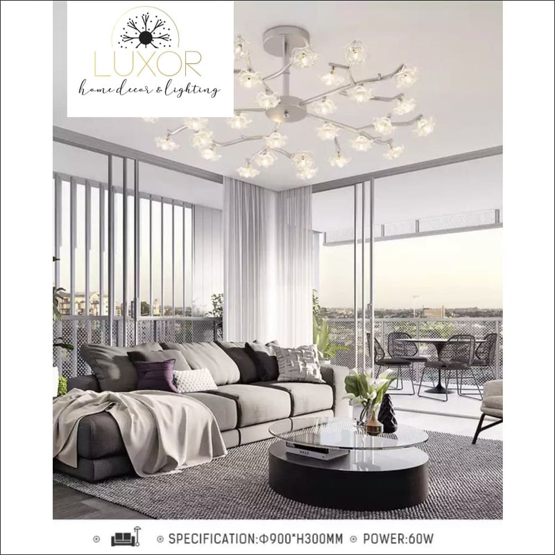 Chandeliers Lotus Crystal Chandelier - Luxor Home Decor & Lighting