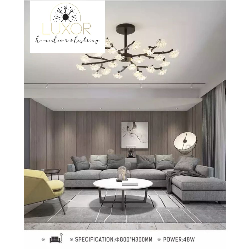 Chandeliers Lotus Crystal Chandelier - Luxor Home Decor & Lighting