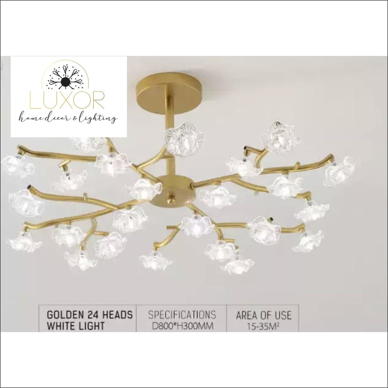 Chandeliers Lotus Crystal Chandelier - Luxor Home Decor & Lighting