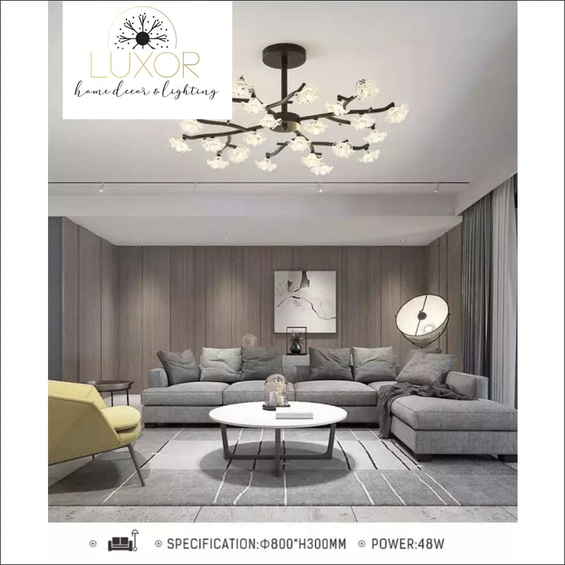 Chandeliers Lotus Crystal Chandelier - Luxor Home Decor & Lighting