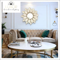 wall decor Lotus Mirror Metal Wall Decor - Luxor Home Decor & Lighting
