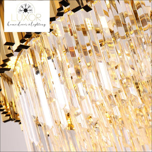 chandeliers Loxo Gold Crystal Chandelier - Luxor Home Decor & Lighting