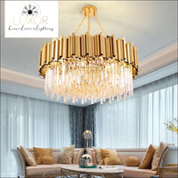 chandeliers Loxo Gold Crystal Chandelier - Luxor Home Decor & Lighting