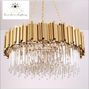 chandeliers Loxo Gold Crystal Chandelier - Luxor Home Decor & Lighting