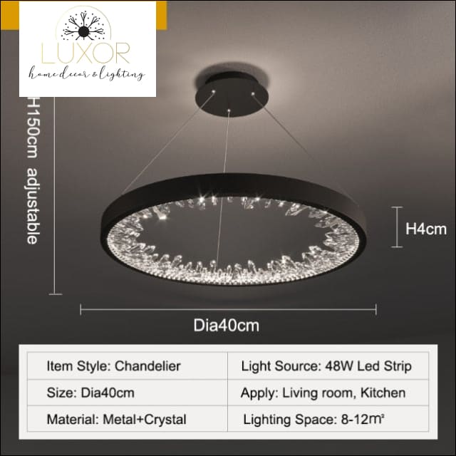 Lucile Modern Chandelier - Dia40cm / Warm Light 3000K - chandeliers