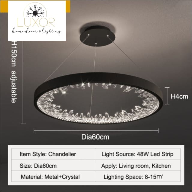 Lucile Modern Chandelier - Dia60cm / Warm Light 3000K - chandeliers