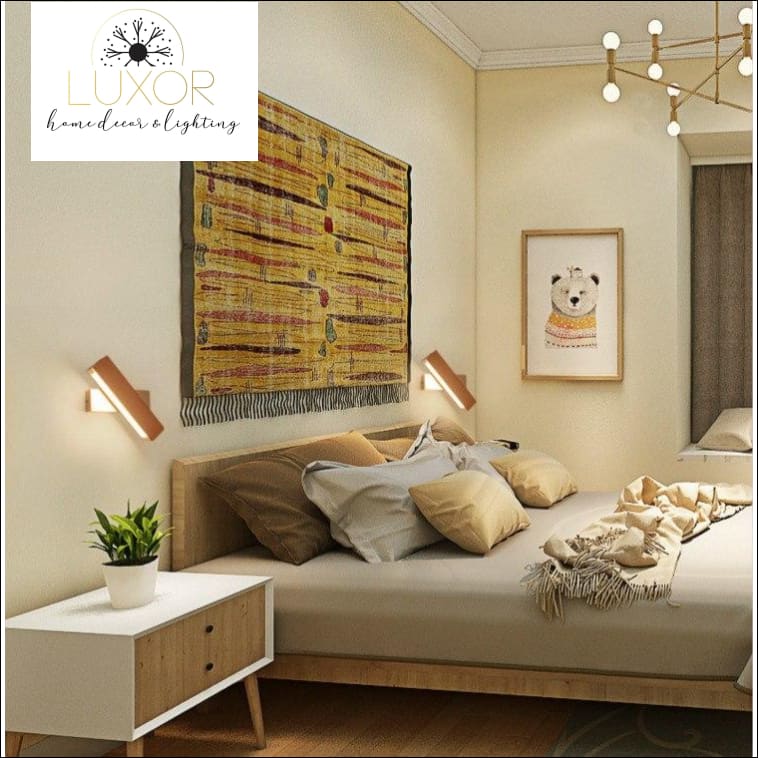 wall lighting Luigi Modern LED Solid Wood Wall Sconce - Luxor Home Decor & Lighting
