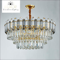 chandeliers Lumi Smokey Crystal Chandelier - Luxor Home Decor & Lighting