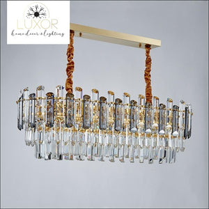 chandeliers Lumi Smokey Crystal Chandelier - Luxor Home Decor & Lighting