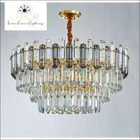 chandeliers Lumi Smokey Crystal Chandelier - Luxor Home Decor & Lighting