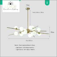 chandeliers Luminaire Nordic Chandelier - Luxor Home Decor & Lighting