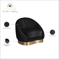 Luna Curve Accent Chair - chair