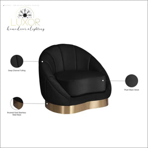 Luna Curve Accent Chair - chair