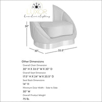 Luna Curve Accent Chair - chair