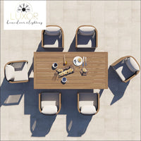 Lunaris Modern 7 Piece Lake Patio Set - Outdoor Seating