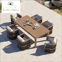 Lunaris Modern 7 Piece Lake Patio Set - Outdoor Seating