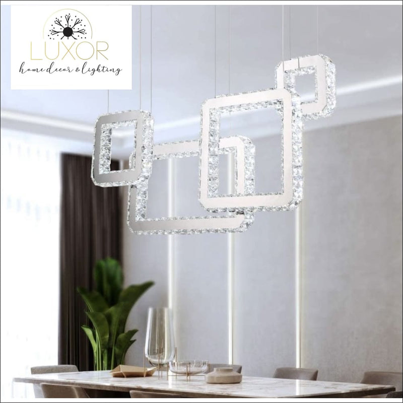 Chandeliers Lush Square Diamond Chandelier - Luxor Home Decor & Lighting