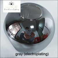 Lustre Glass Pendant Lamp - Gray(Electroplate) / Black body / 3Heads - pendant lighting
