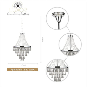 chandeliers Lux Crystal Chandelier - Luxor Home Decor & Lighting