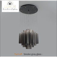 chandeliers Lux Smoky Gray Modern Crystal Chandelier - Luxor Home Decor & Lighting