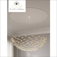 Luxury Ceramic Leaf Suspension Chandelier - chandeliers