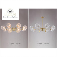 chandeliers Luxury Glass Copper Chandelier - Luxor Home Decor & Lighting