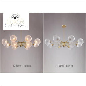 chandeliers Luxury Glass Copper Chandelier - Luxor Home Decor & Lighting
