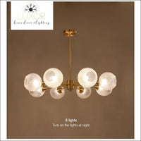 chandeliers Luxury Glass Copper Chandelier - Luxor Home Decor & Lighting