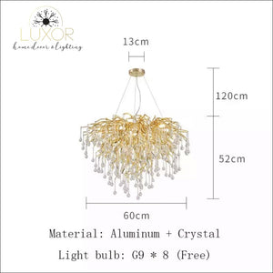 Luxury Goddess Crystal Pendant - Dia60cm - chandeliers