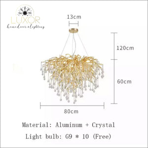 Luxury Goddess Crystal Pendant - Dia80cm - chandeliers