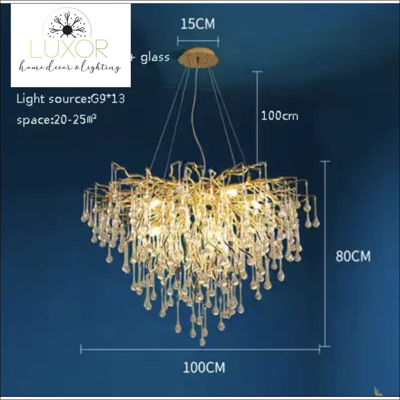 chandeliers Luxury Goddess Crystal Pendant - Luxor Home Decor & Lighting