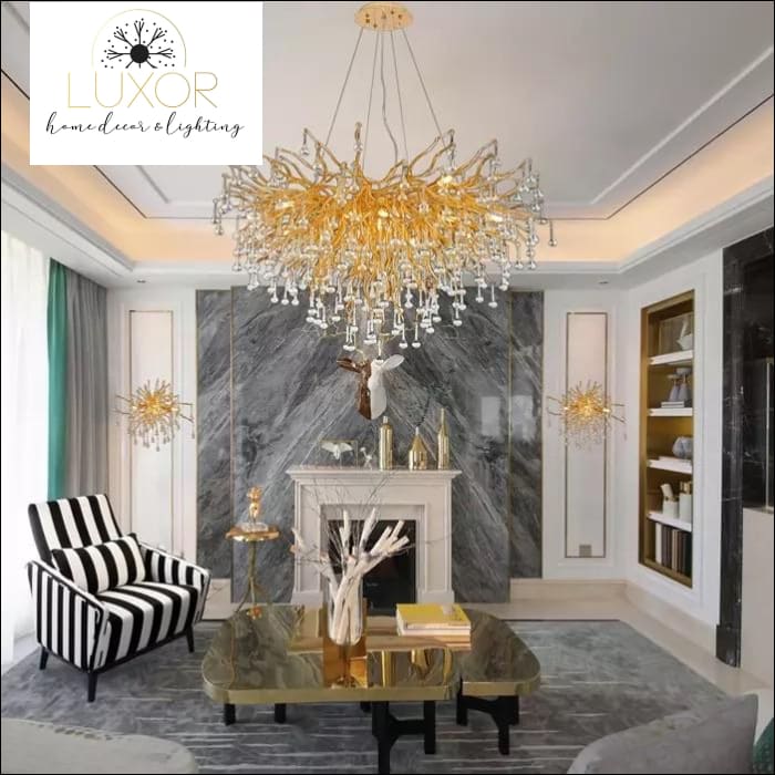 chandeliers Luxury Goddess Crystal Pendant - Luxor Home Decor & Lighting