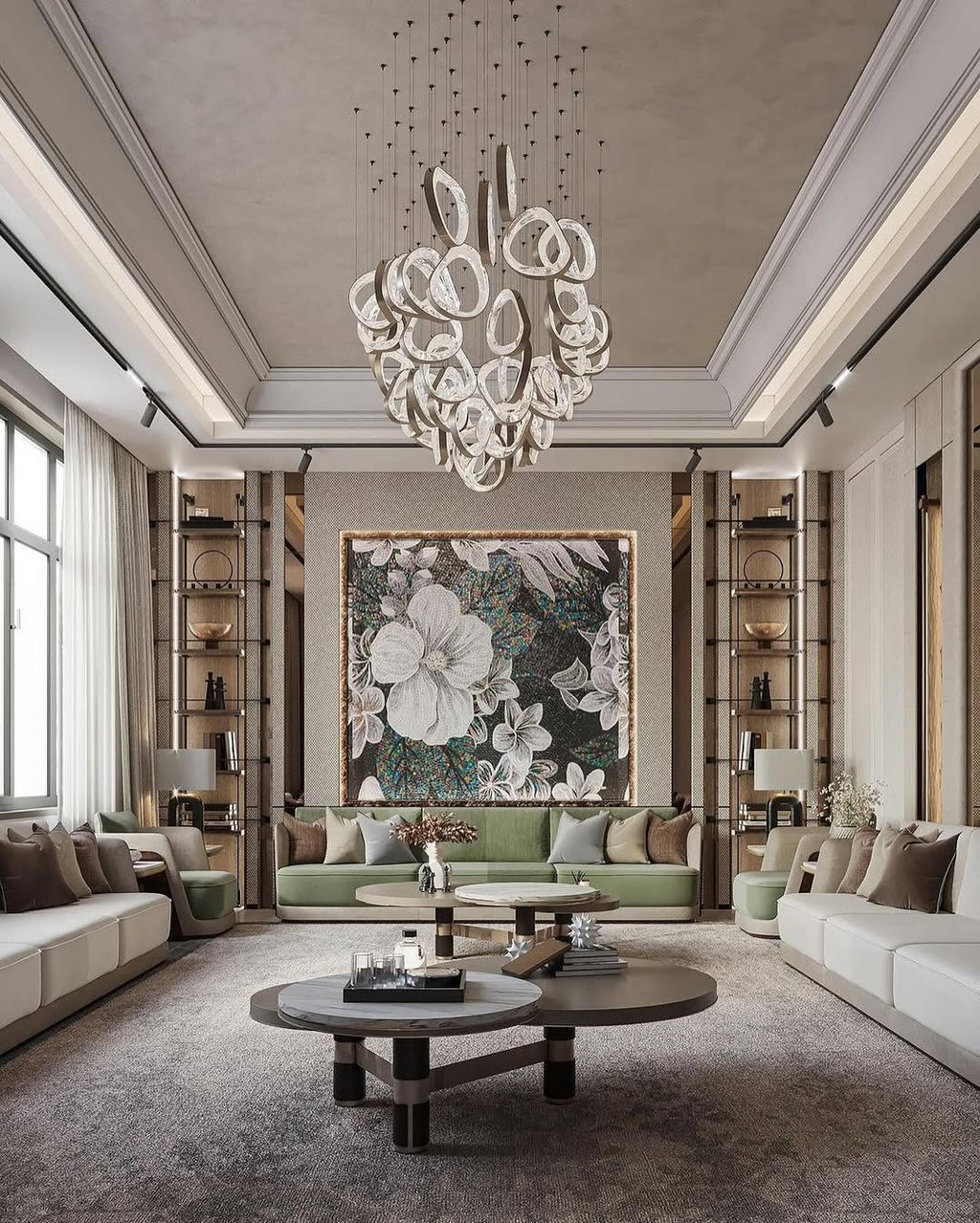 DIY Floating Bubble Glass Chandelier for Living Room/Dining Room/Hotel