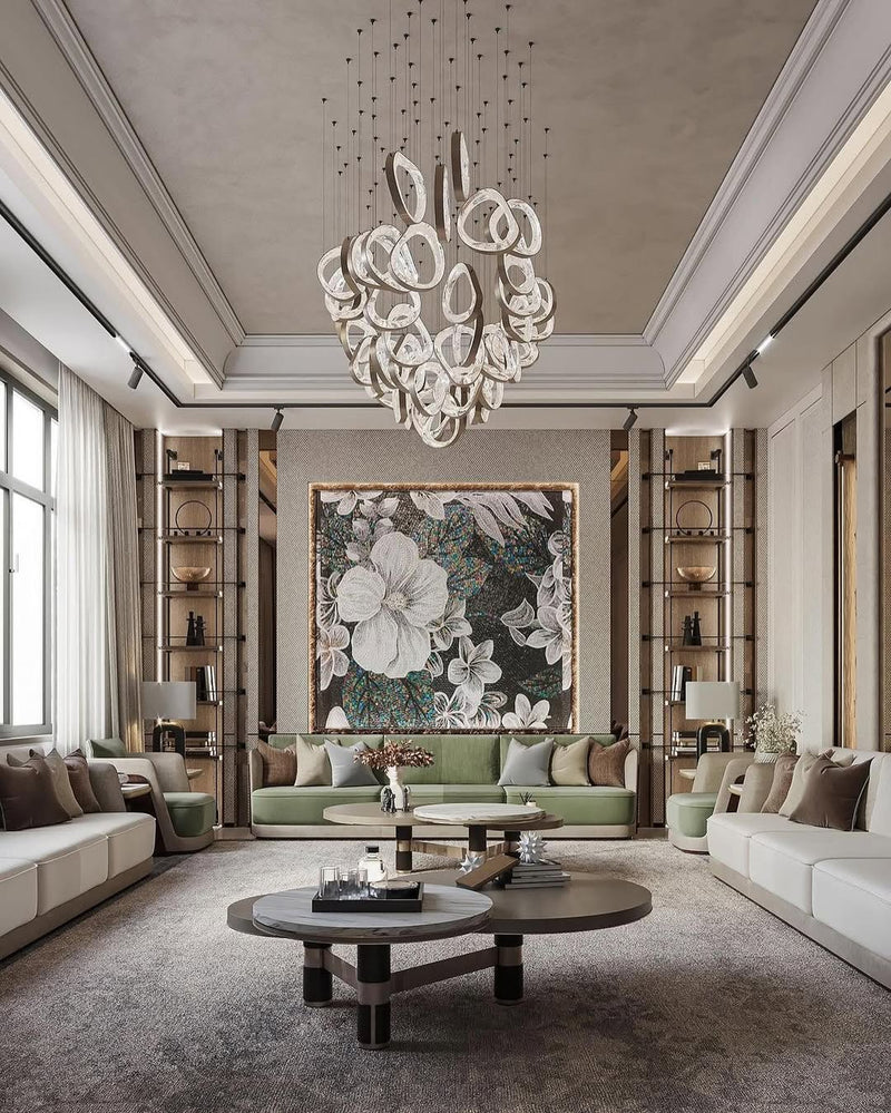 DIY Floating Bubble Glass Chandelier for Living Room/Dining Room/Hotel