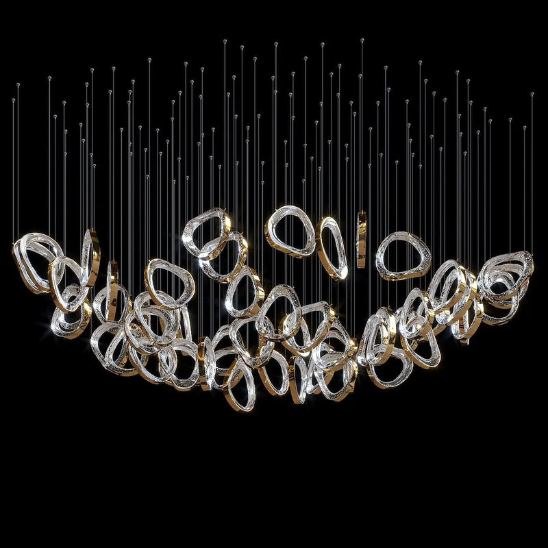 DIY Floating Bubble Glass Chandelier for Living Room/Dining Room/Hotel